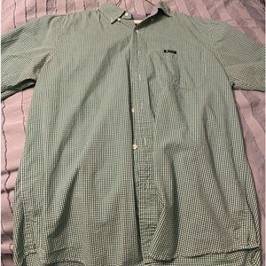 Four men size large chaps shirts- 1 short sleeve.. 3 long sleeve